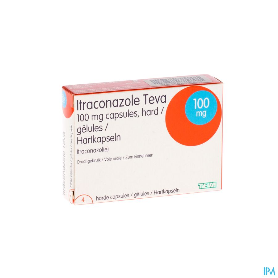 Itraconazole Teva 100mg Caps Harde 4 Itraconazole Teva 100mg Caps Harde 4