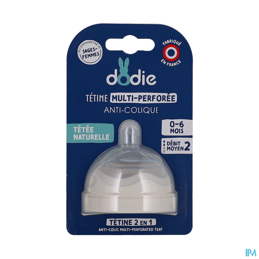 Dodie Fopspeen Biomim.&ring +3m Silic.fl.2 Medium1