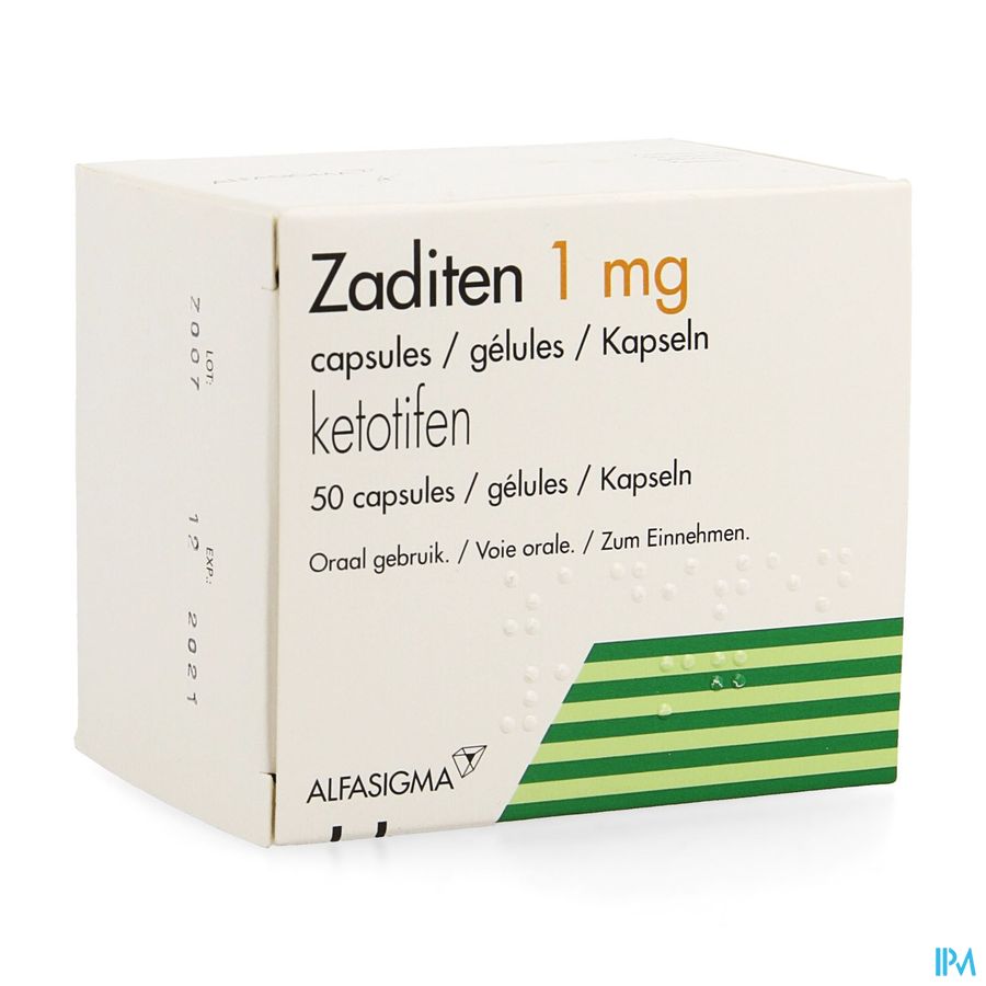 Zaditen Caps 50 X 1mg Zaditen Caps 50 X 1mg