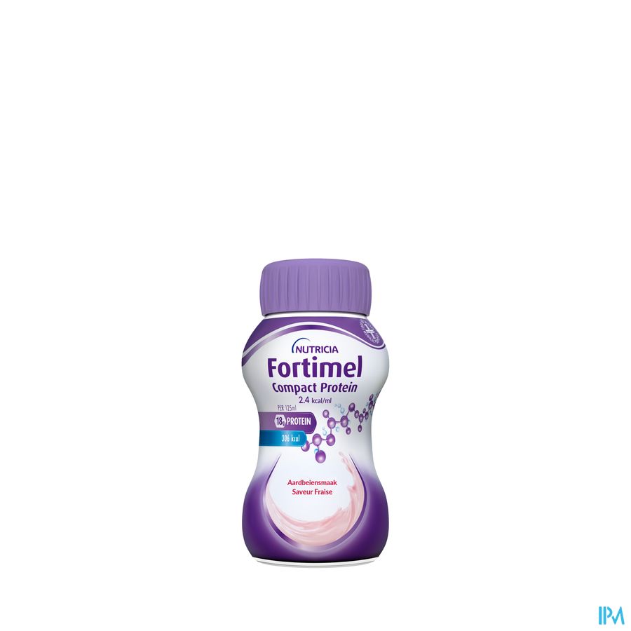 Fortimel Compact Protein 2.4kcal Aardbei 4x125ml 6