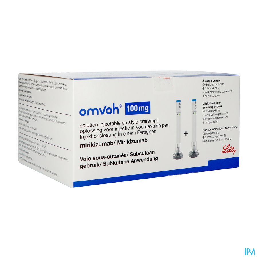 Omvoh 100mg Opl Inj Voorgevulde Pen 6 Omvoh 100mg Opl Inj Voorgevulde Pen 6