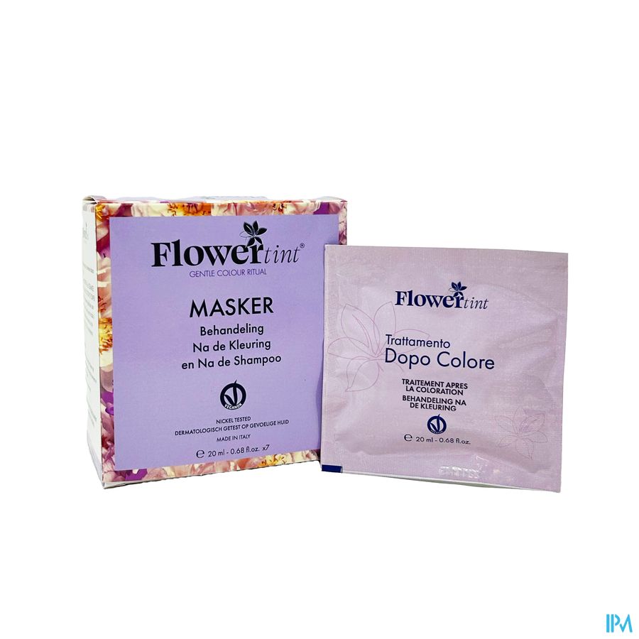 Flowertint Masker Na Kleuring & Shampoo 7x20ml Flowertint Masker Na Kleuring & Shampoo 7x20ml