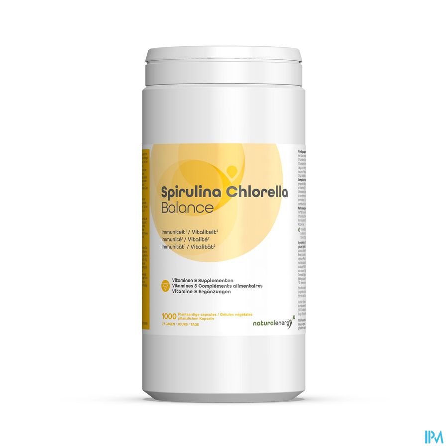 Natural Energy Spirulina Chlor Balance Caps 1000 Natural Energy Spirulina Chlor Balance Caps 1000