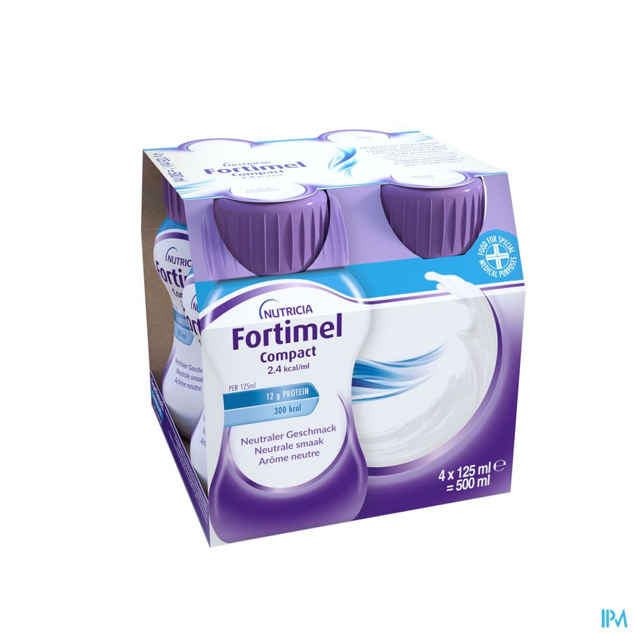 Fortimel Compact 2.4kcal Neutraal 4x125ml 2