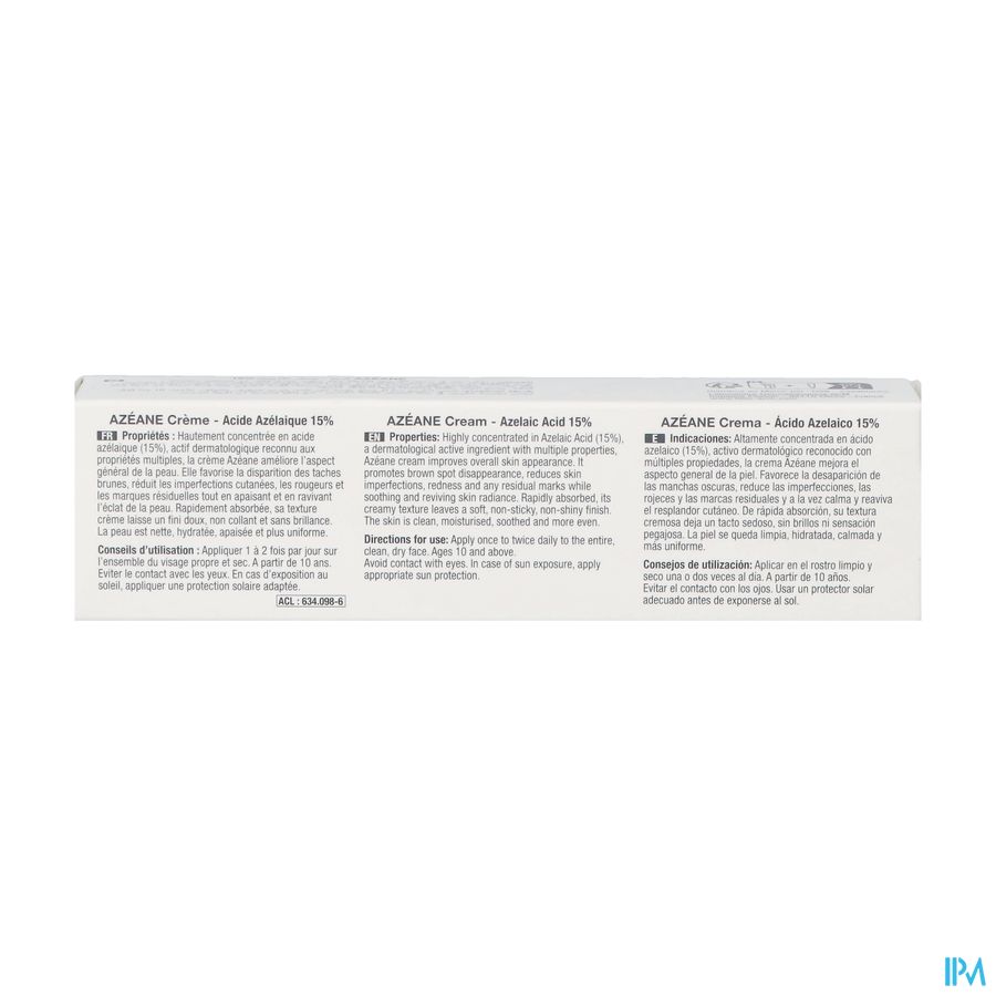 Azeane Creme Azelainezuur 15% 30ml 1