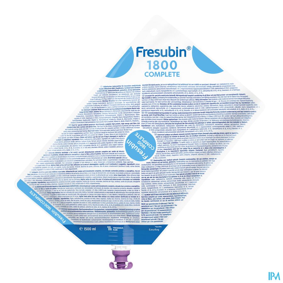 Fresubin 1800 Complete Nutri Sonde 1500ml Fresubin 1800 Complete Nutri Sonde 1500ml