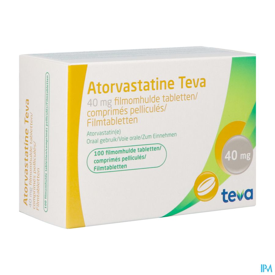 Atorvastatine Teva Pi Pharma 40mg Film.tabl100 Pip Atorvastatine Teva Pi Pharma 40mg Film.tabl100 Pip