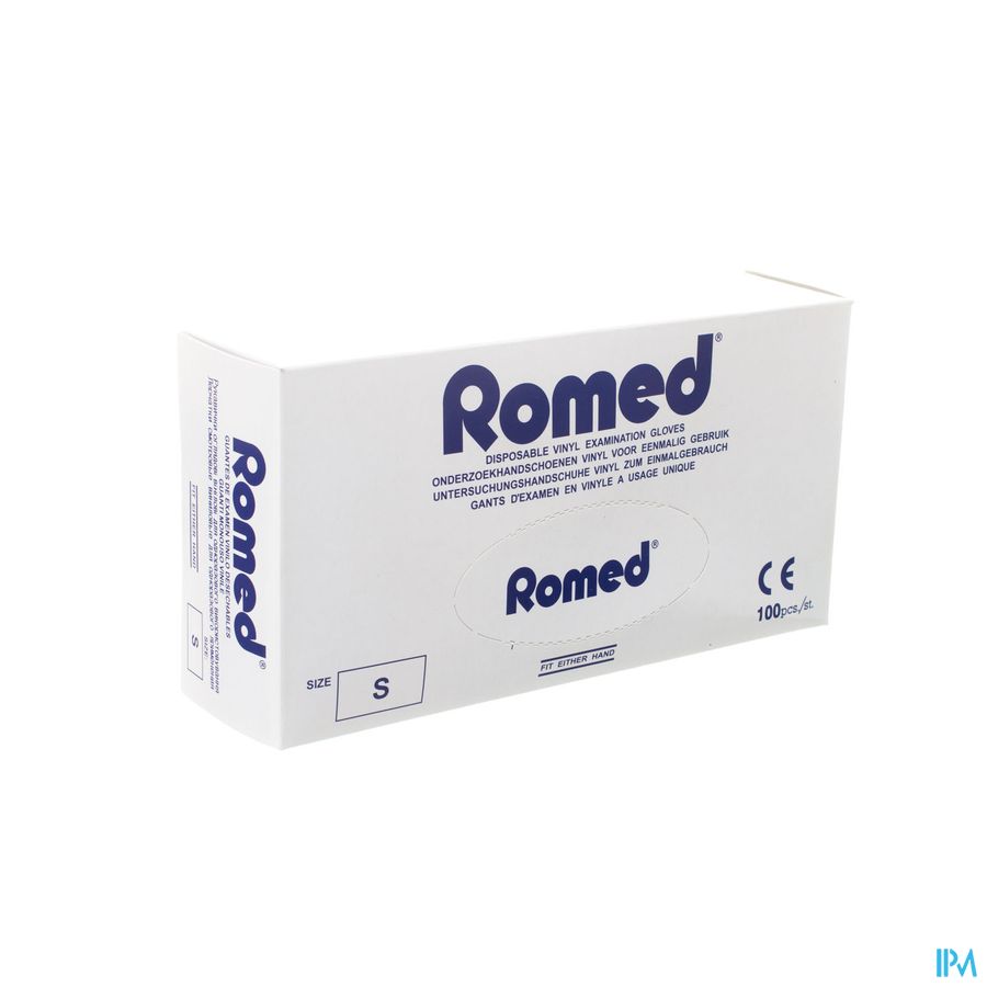Romed Gants Vinyl Jetable S 100 Pontos Romed Gants Vinyl Jetable S 100 Pontos