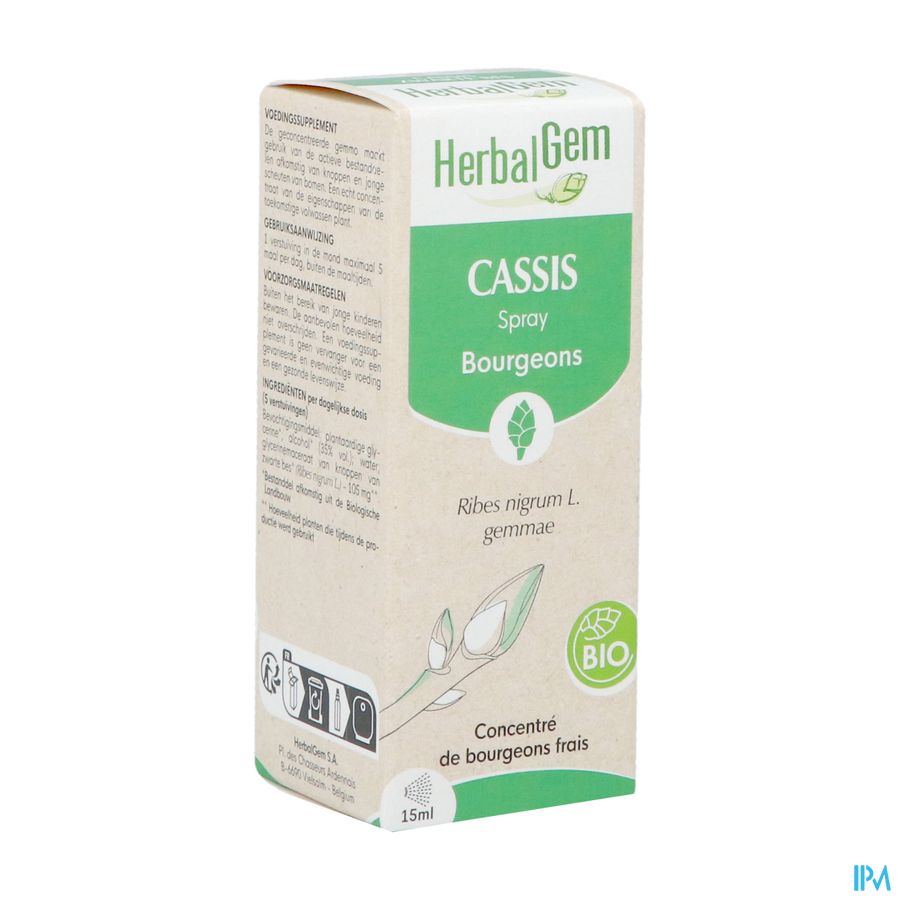 Herbalgem Cassis Bio Spray 15ml Herbalgem Cassis Bio Spray 15ml