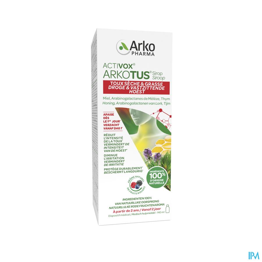 Arkotus Siroop Droog Diep Zittende Hoest 140ml 11