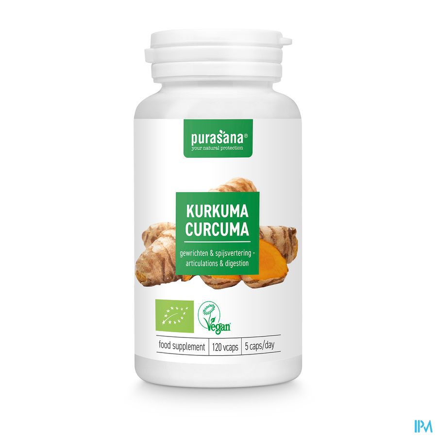Purasana Vegan Kurkuma Bio Caps 120 10