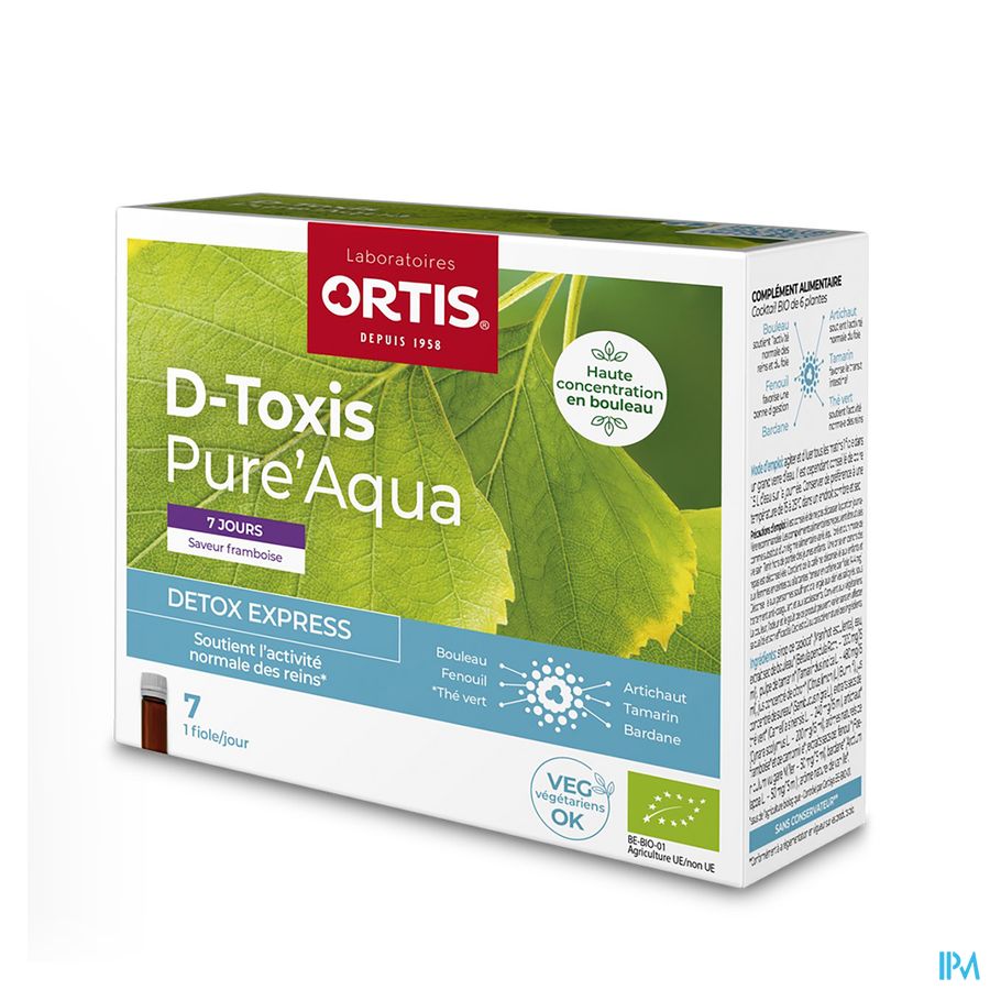 D Toxis Pure Aqua Framboise 7x15ml D Toxis Pure Aqua Framboise 7x15ml