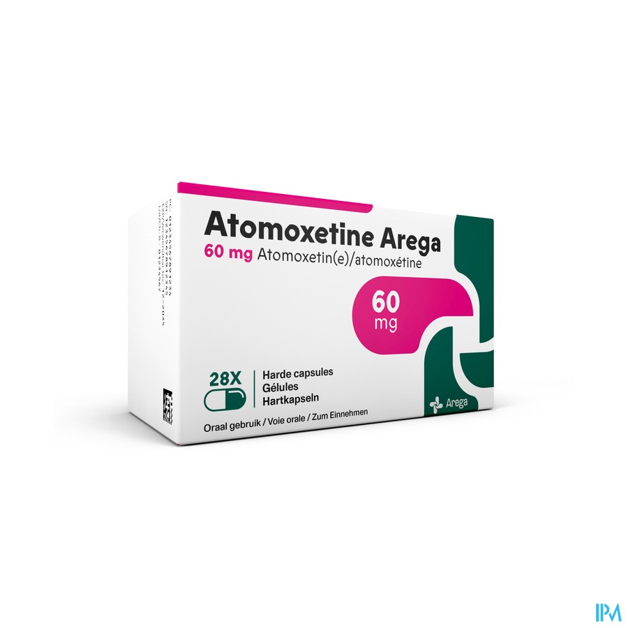 Atomoxetine Arega 60mg Caps 28 Pip