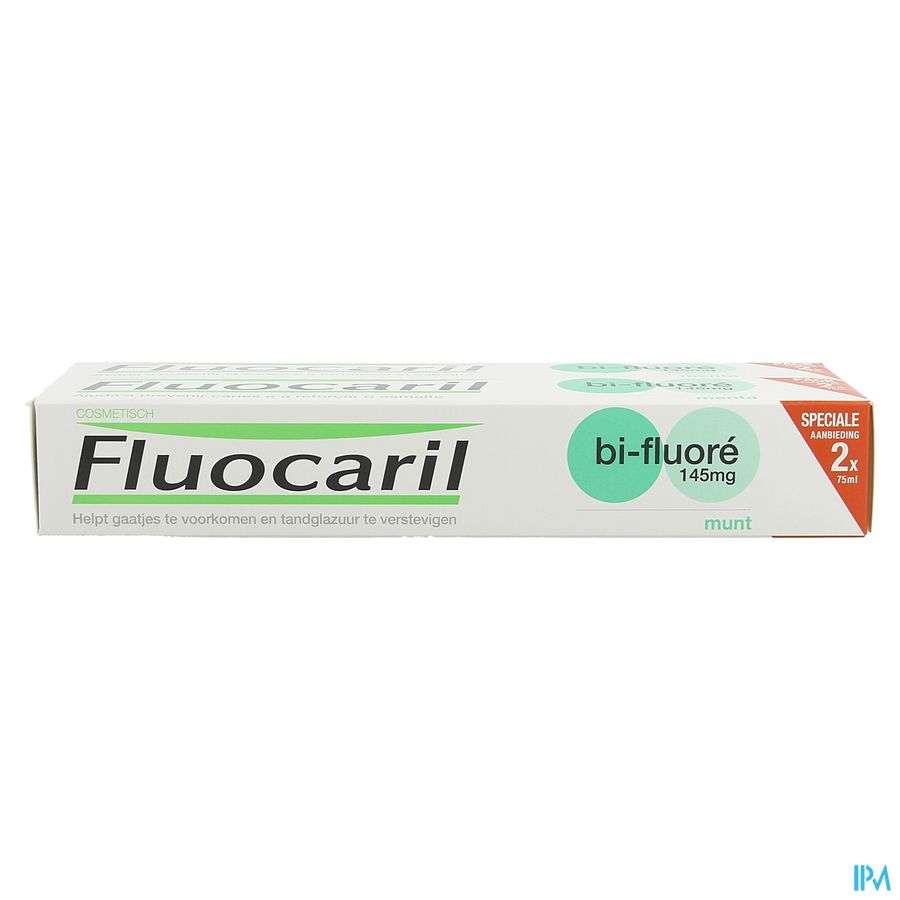Fluocaril Tandpasta Bi-fluore 145 Munt 2x75ml 3