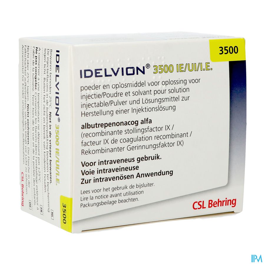 Idelvion 3500ie/5ml Pdr Opl Inj 1 700ie/ml Idelvion 3500ie/5ml Pdr Opl Inj 1 700ie/ml