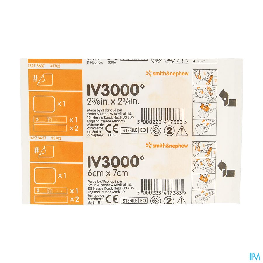 Opsite Iv3000 Main 6x 7cm 4007