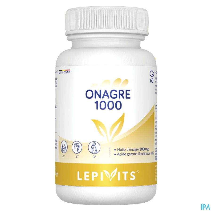 Teunisbloemolie 1000mg Caps 60 Lepivits 1