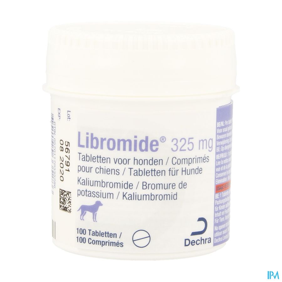Libromide 325mg Tabl Honden 100 Libromide 325mg Tabl Honden 100