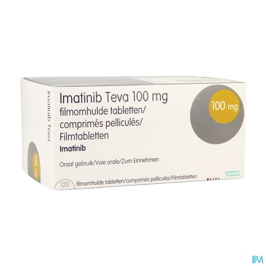 Imatinib Teva 100mg Filmomh Tabl 120 X 100mg Imatinib Teva 100mg Filmomh Tabl 120 X 100mg