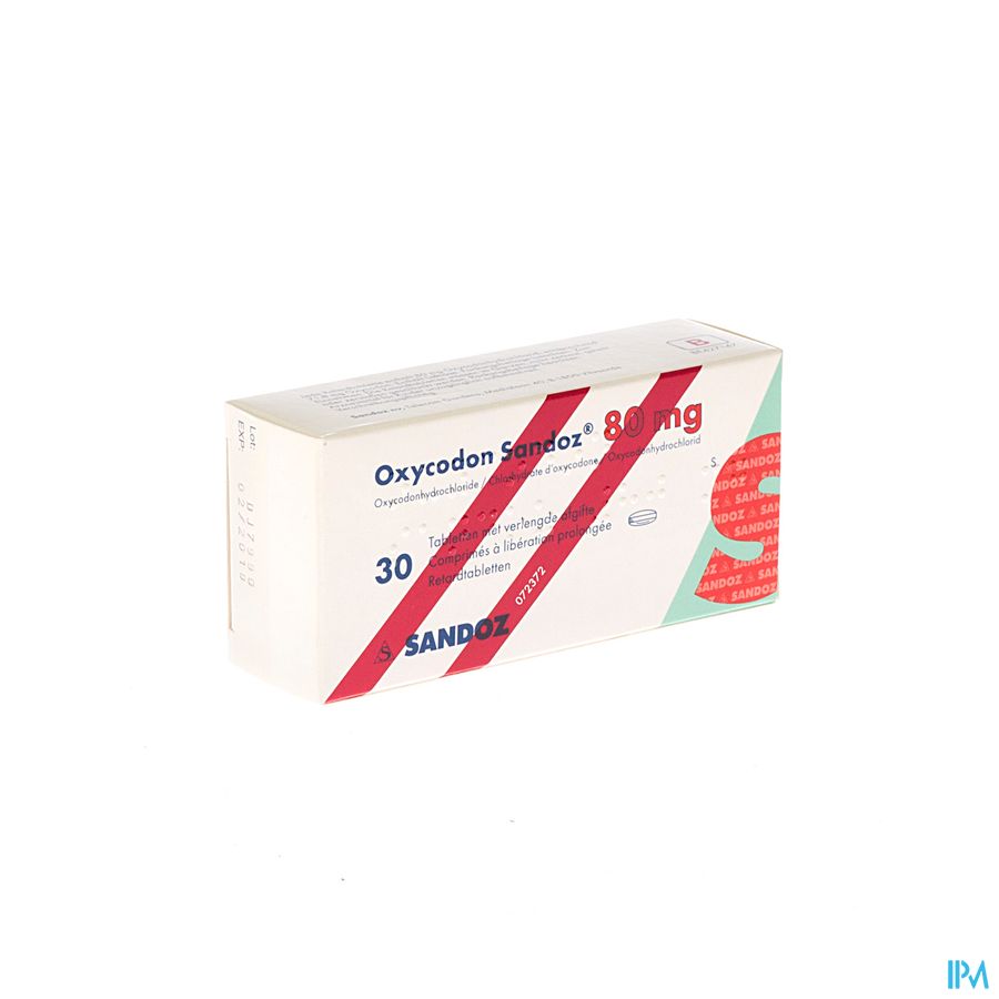 Oxycodon 80mg Sandoz Verlengde Afgifte 30 Oxycodon 80mg Sandoz Verlengde Afgifte 30