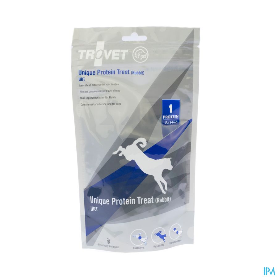 Trovet Ucb Uniq. Prot. Treat Rabbit Hond 125g Vmd Trovet Ucb Uniq. Prot. Treat Rabbit Hond 125g Vmd