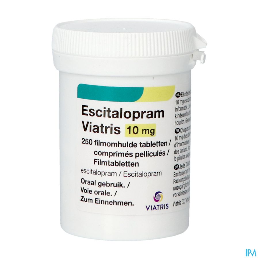 Escitalopram Viatris 10mg Filmomh Tabl 250 Pot Idd Escitalopram Viatris 10mg Filmomh Tabl 250 Pot Idd
