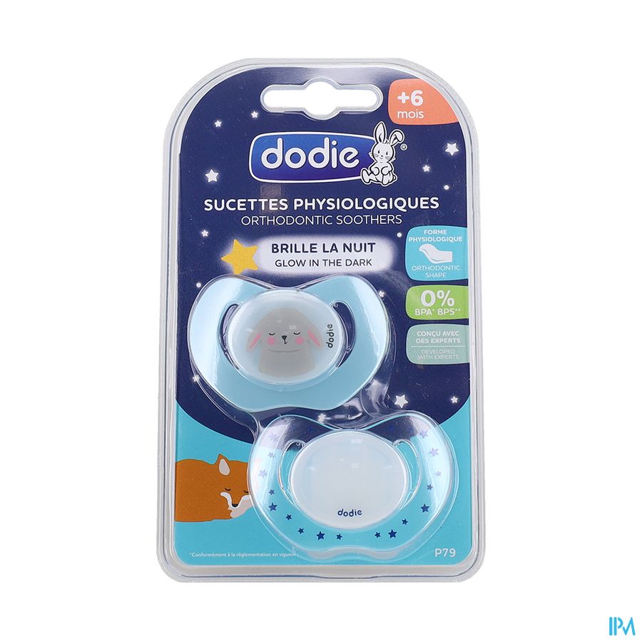 Dodie Fopspeen Fysio +18m Duo Nacht Gemengd P91