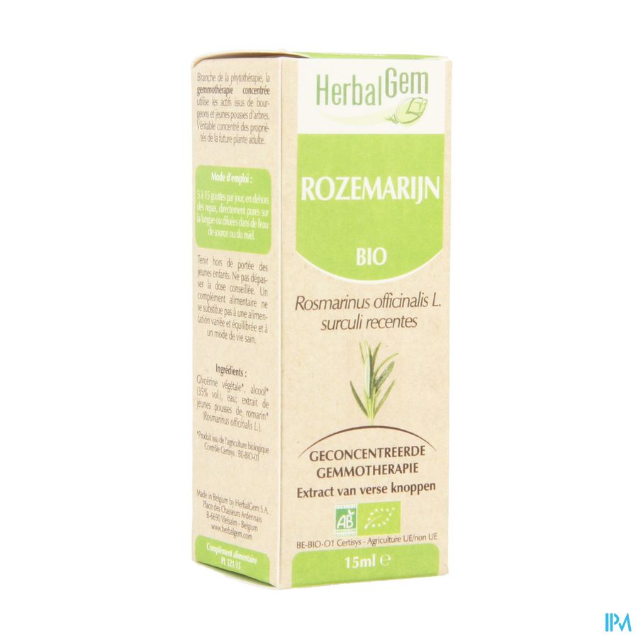 Herbalgem Rozemarijn Maceraat 15ml Herbalgem Rozemarijn Maceraat 15ml