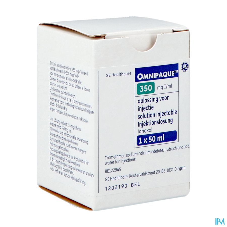 Omnipaque 350 Fl 1x 50ml 350mg I/ml Omnipaque 350 Fl 1x 50ml 350mg I/ml