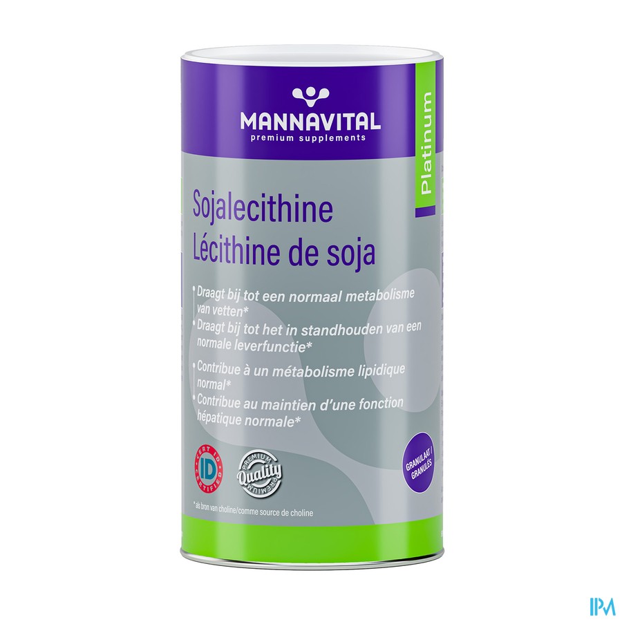Mannavital Lecithine Soja Platinum Gran 500 Gr