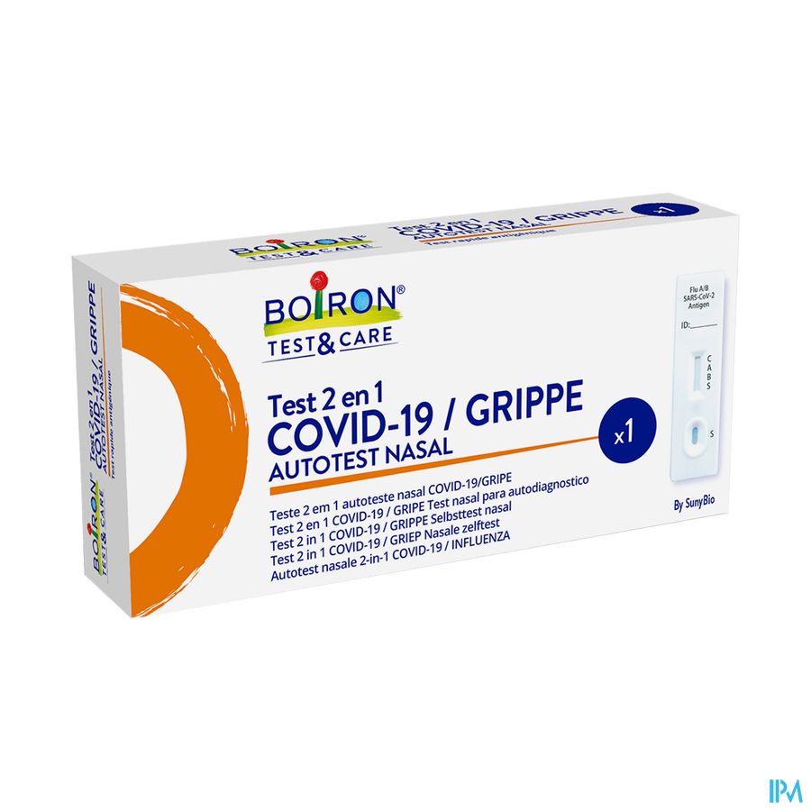 Test Covid19&flu 2in1 Nasal Selftest 1 Boiron T&c