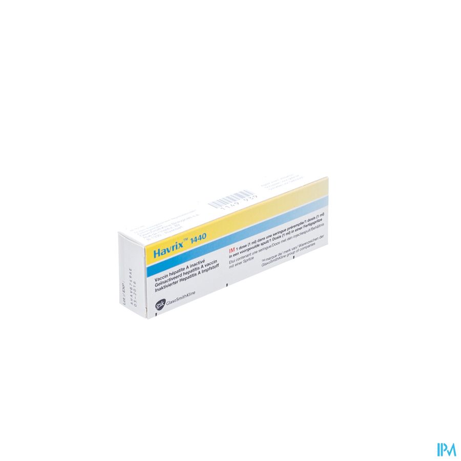Havrix 1440 Ser Inj Im 1ml Havrix 1440 Ser Inj Im 1ml