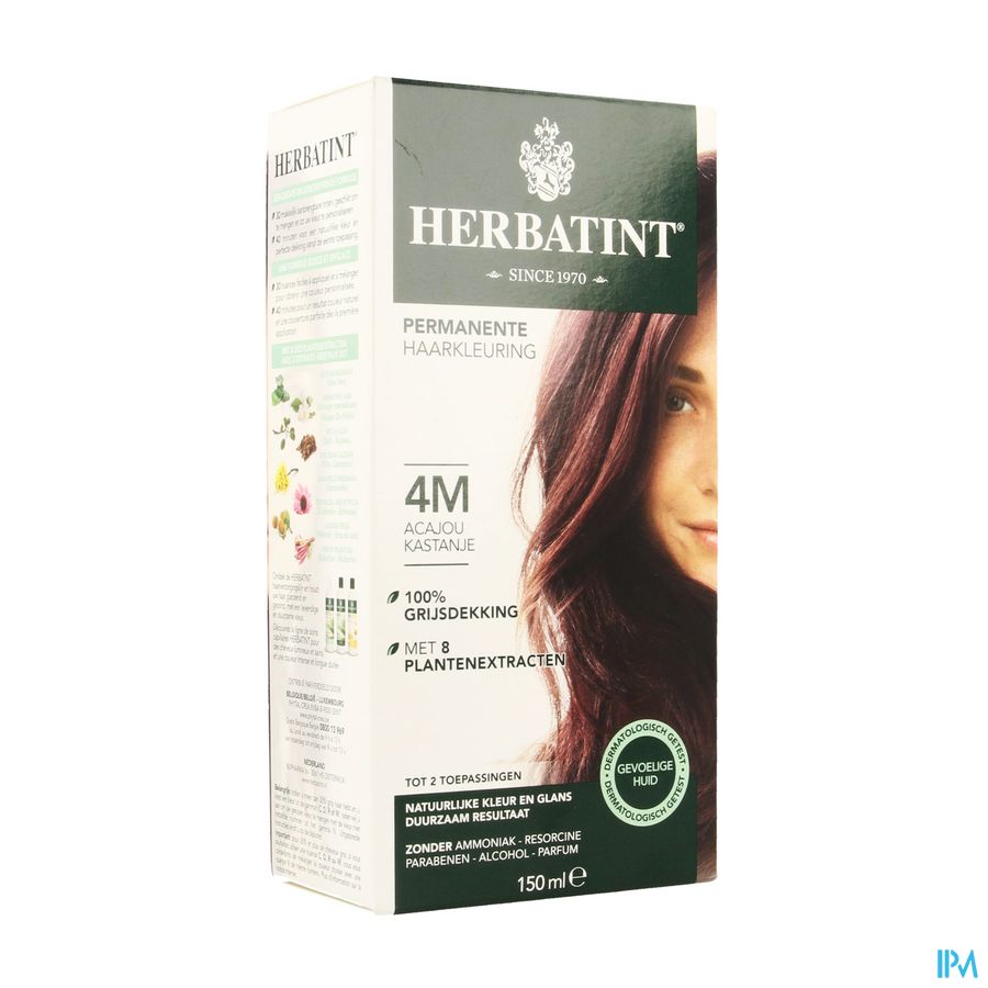 Herbatint Kastanjebruin Acajou 4m 150ml Herbatint Kastanjebruin Acajou 4m 150ml