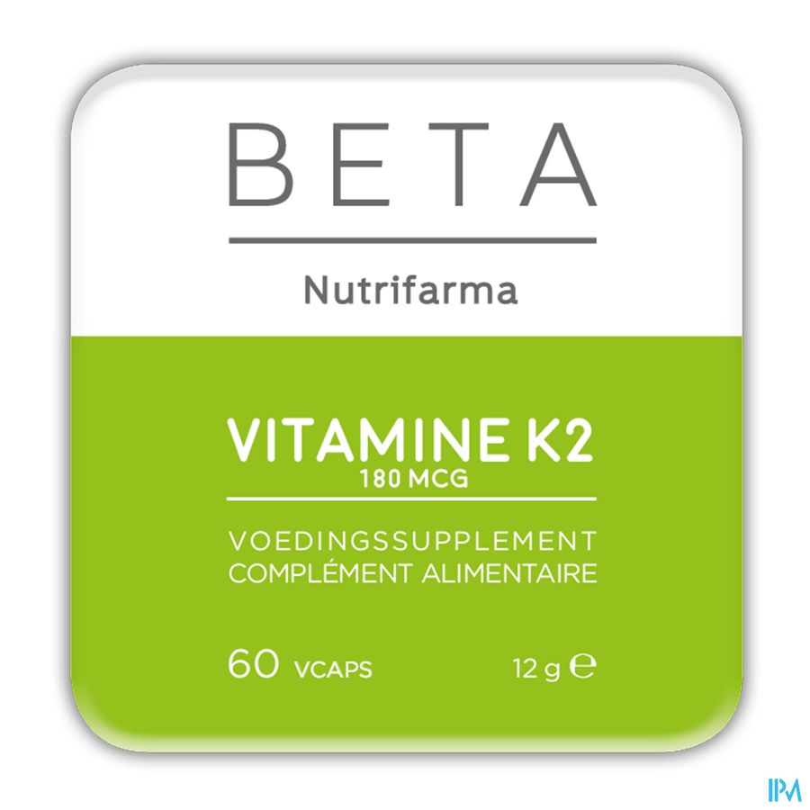 Beta Vitamine K2 180 mcg V-caps 60 Beta Vitamine K2 180 mcg V-caps 60
