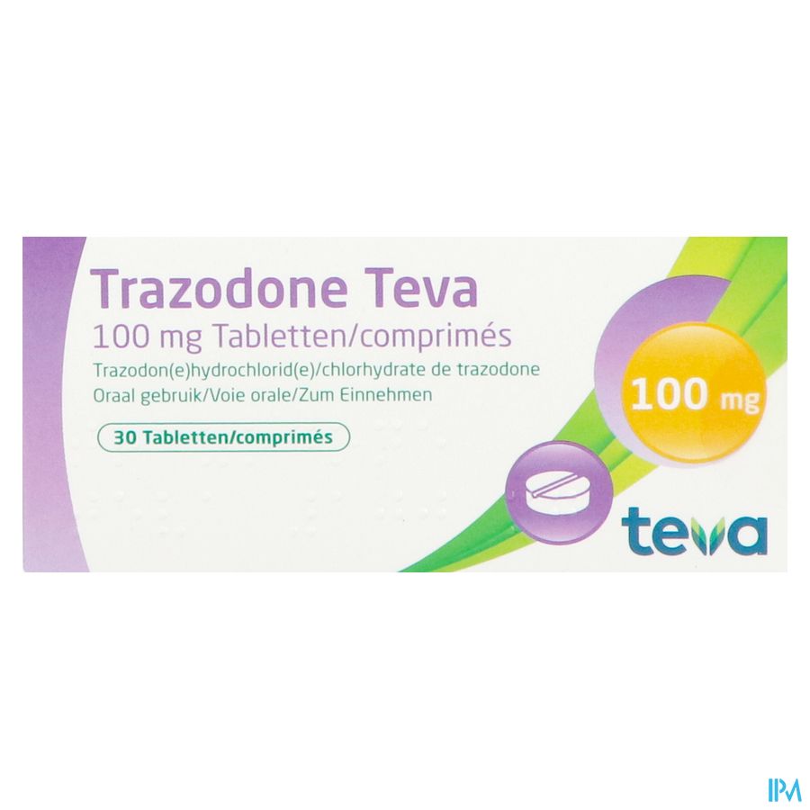 Trazodone Teva Tabl 30 X 100mg 1