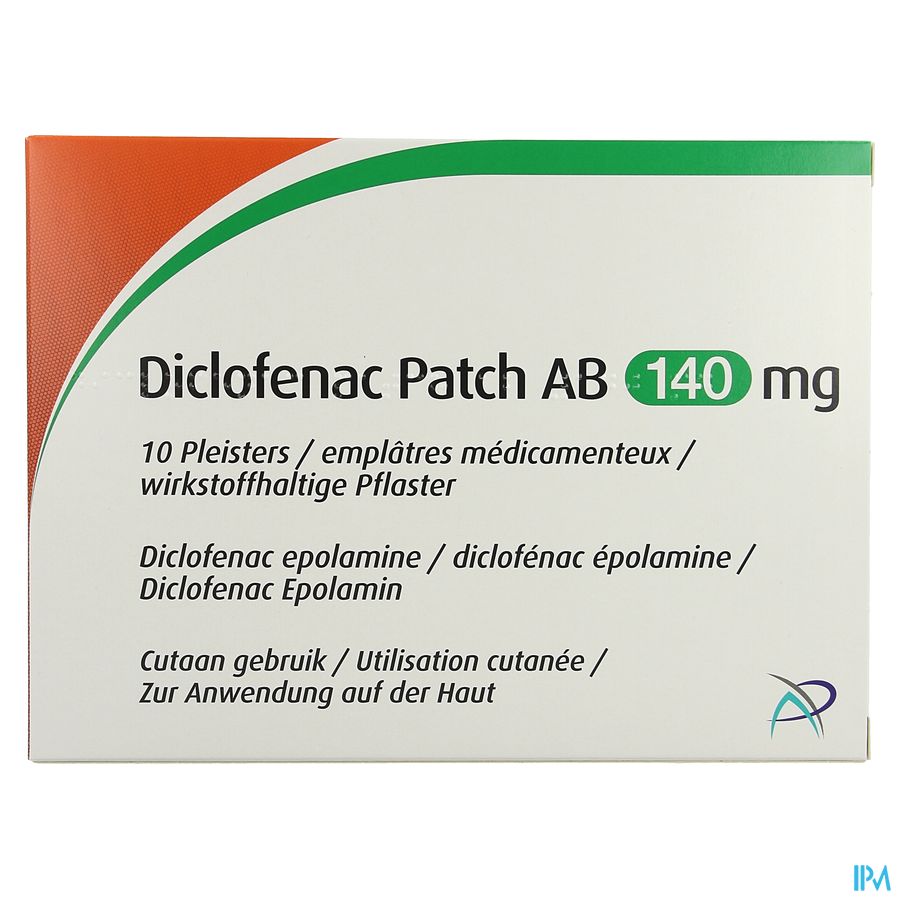 Diclofenac Patch Ab 140mg Emplatre 10 1