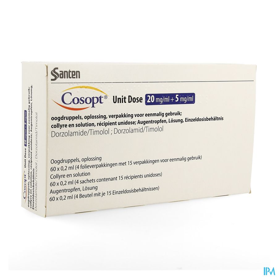 Cosopt Ud 20mg/ml + 5mg/ml 60 X 0,2ml 1