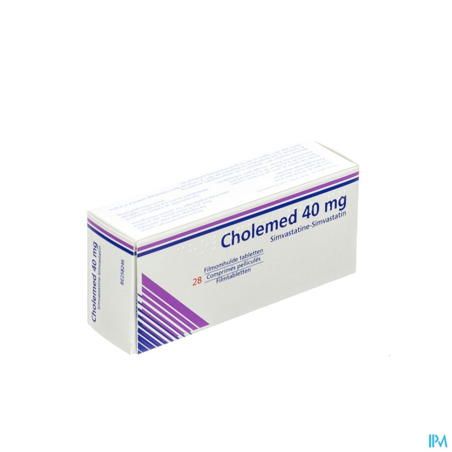 Cholemed 40mg Comp Enrob 28 X 40mg Cholemed 40mg Comp Enrob 28 X 40mg