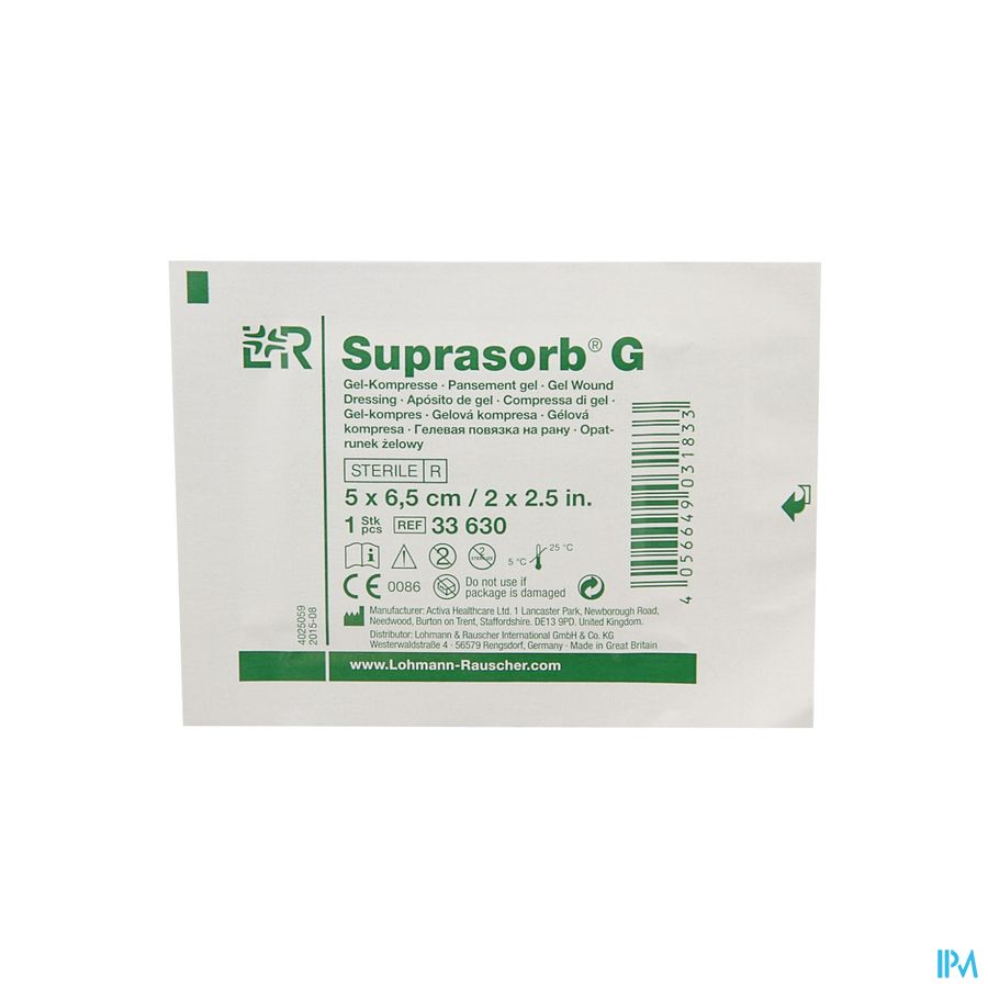 Suprasorb g Compresse New 5x6,5cm 5 33630 11