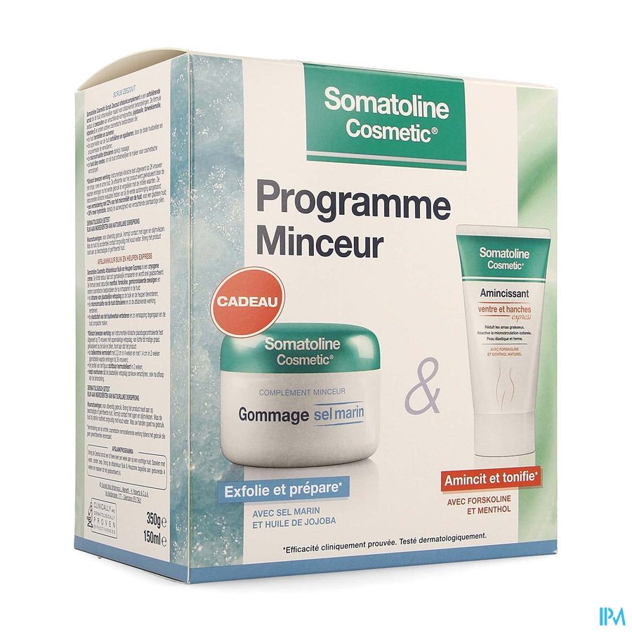 Somatoline Cosm.duopack Ventre&hanche 150ml+gomm