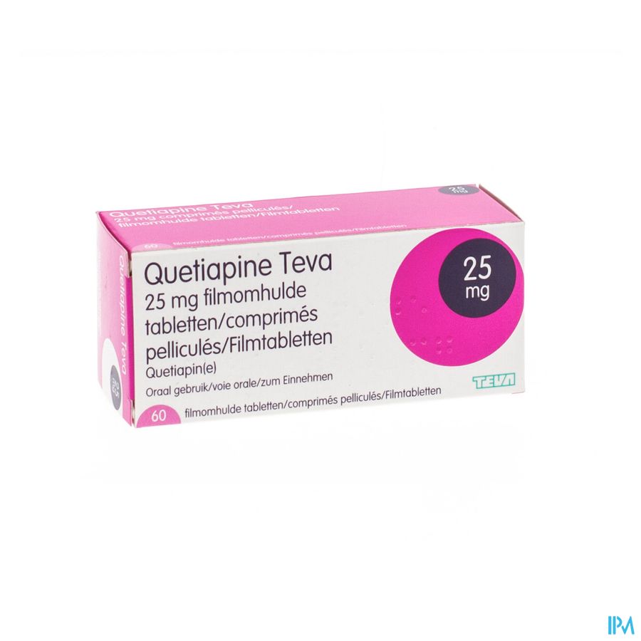 Quetiapine Teva 25mg Filmomh Tabl 60 1