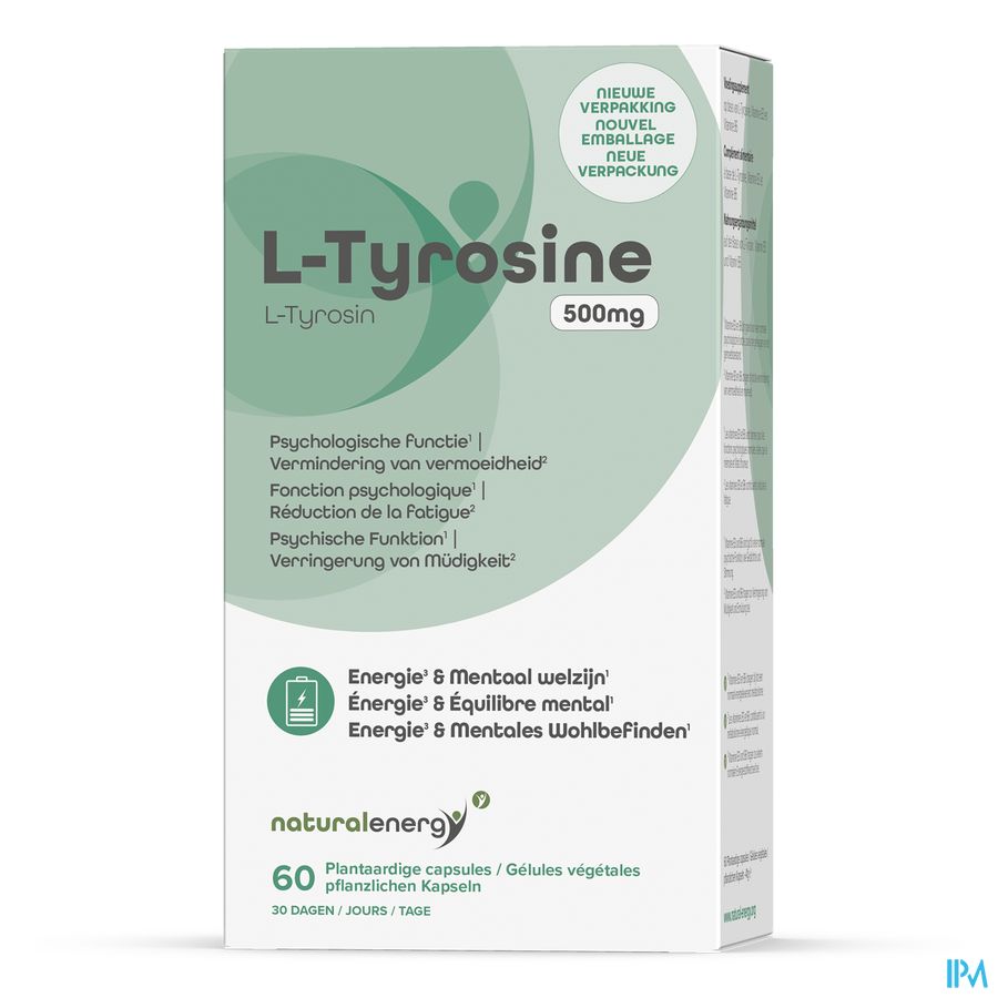 Natural Energy l-tyrosine 500mg Caps 60 2