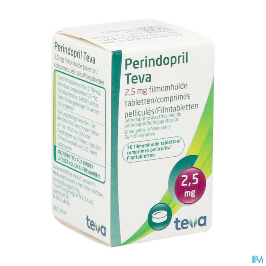 Perindopril Teva 2,5mg Filmomh Tabl 30 X 2,5mg Perindopril Teva 2,5mg Filmomh Tabl 30 X 2,5mg
