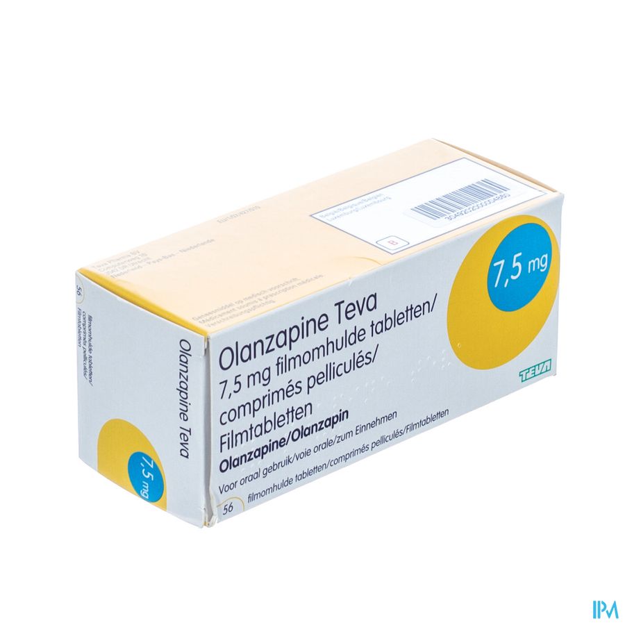 Olanzapine Teva 7,5mg Comp Pell 56 X 7,5mg