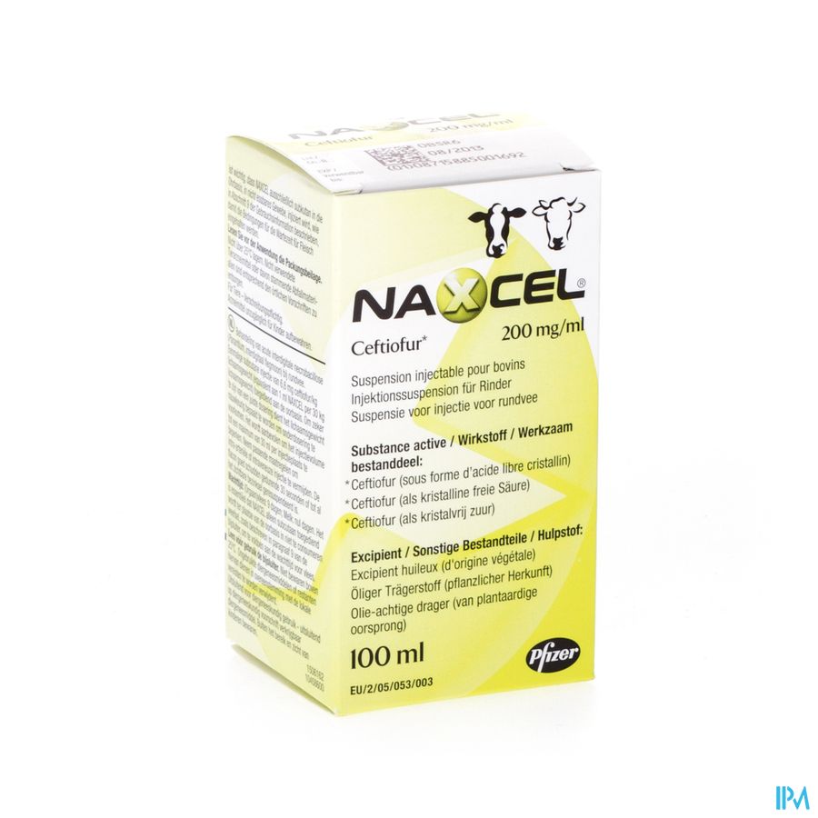Naxcel 200mg/ml Rundvee Susp. Inj. 100ml Naxcel 200mg/ml Rundvee Susp. Inj. 100ml