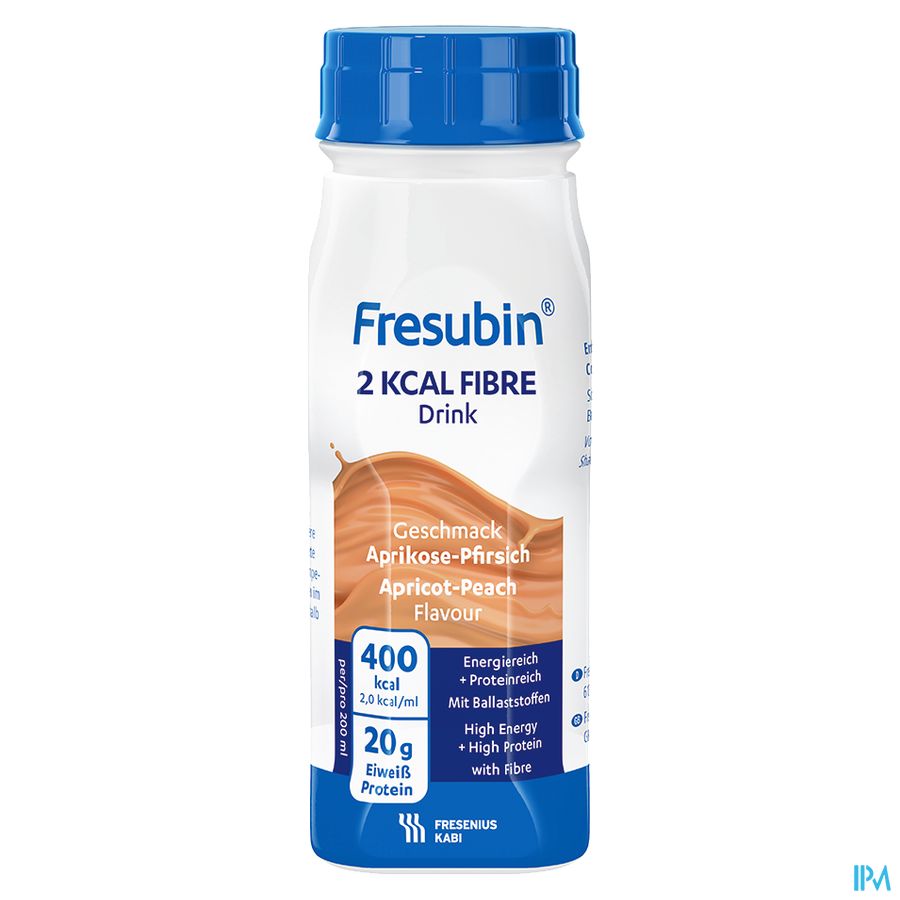 Fresubin 2 Kcal Fibre Drink 200ml Pêcheabricot/abrikoosperzik 6