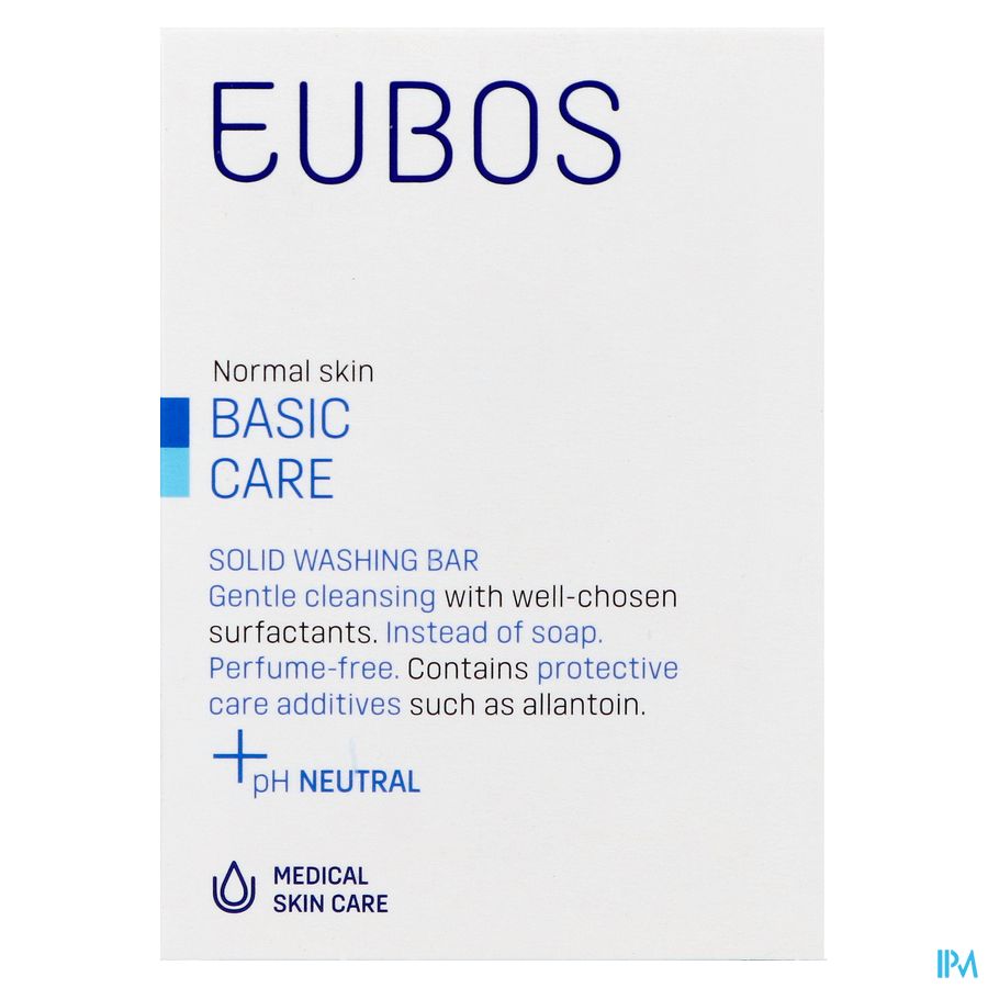 Eubos Compact Wastablet Blauw Z/parf 125g 2