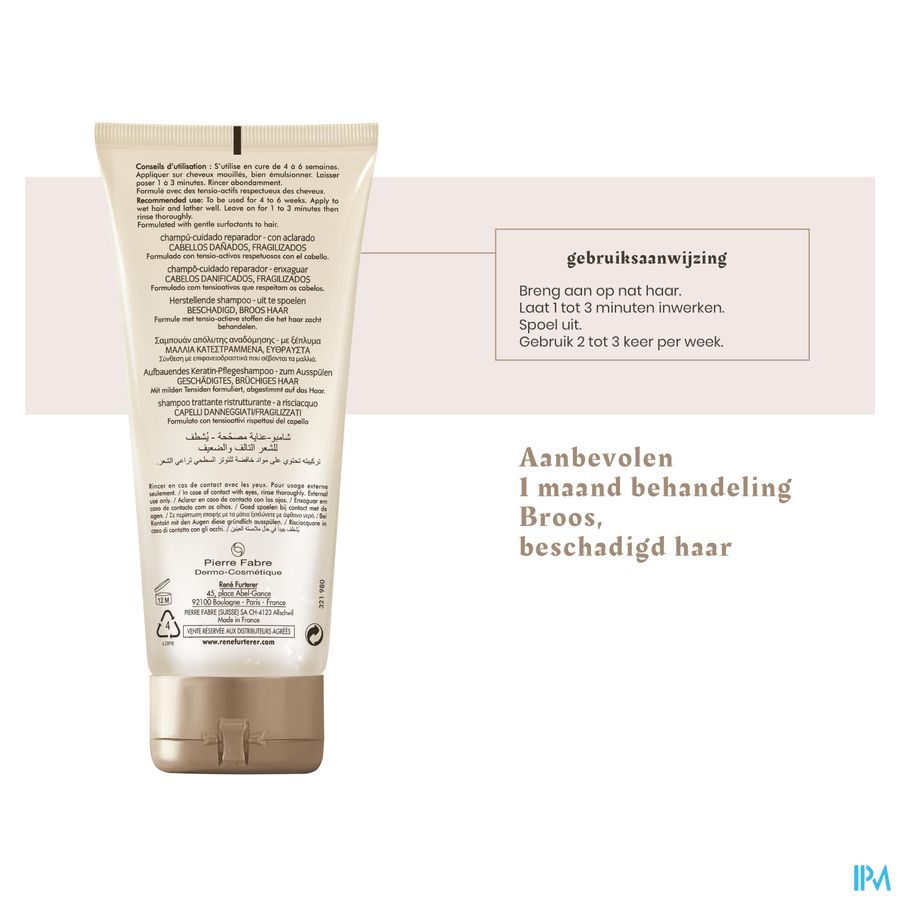 Furterer Absolue Keratine Shampooing 200ml Nf 12