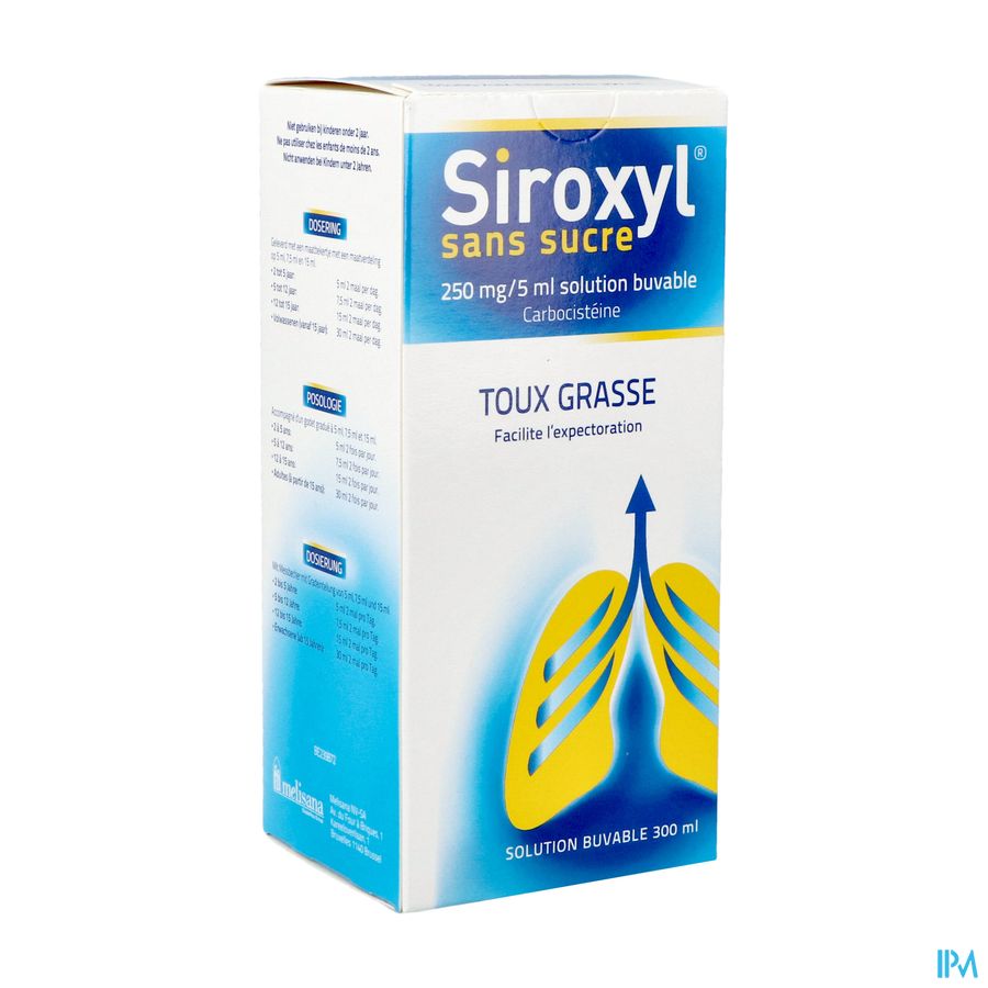 Siroxyl Sirop Sans Sucre/zonder Suiker 300ml Siroxyl Sirop Sans Sucre/zonder Suiker 300ml