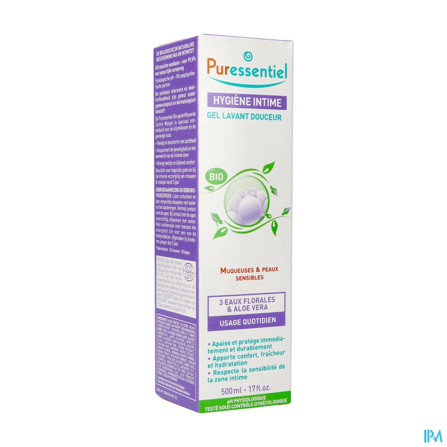 Puressentiel Intieme Hyg. Zachte Wasgel Bio 500ml Puressentiel Intieme Hyg. Zachte Wasgel Bio 500ml
